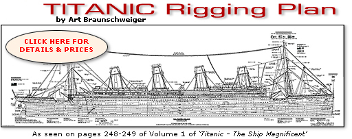 TITANIC Rigging Plan by Art Braunschweiger